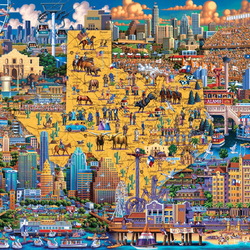 Пазл: Штат Техас