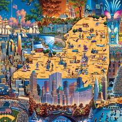 Пазл: Штат Нью-Йорк 