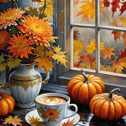 Пазл: Осенний кофе
