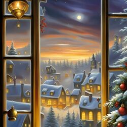 Пазл: Праздничное окно