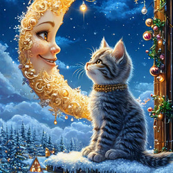 Пазл: Очаровательный котейка 