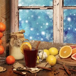 Пазл: Зимнее окно