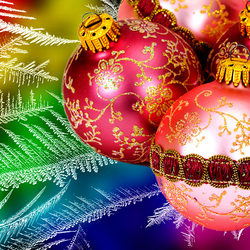 Пазл: Новогодние игрушки