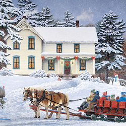 Пазл: Катание на санях