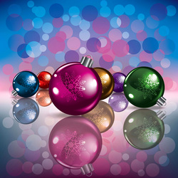 Пазл: Новогодние шарики