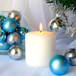 Пазл: Новогодние шарики