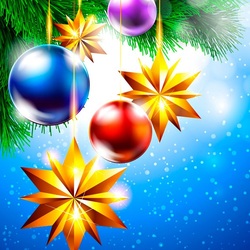 Пазл: Звёзды и шары