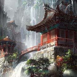 Пазл: Храм в горах