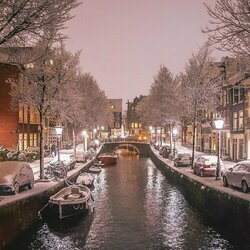 Пазл: Голландия зимой