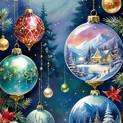 Пазл: Праздничные шары