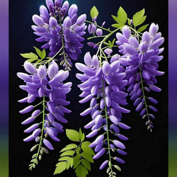 Пазл: Ветка глицинии