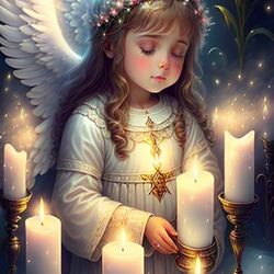 Пазл: Рождественский ангел