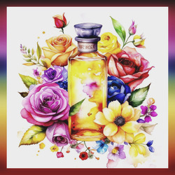 Пазл: Духи и цветы