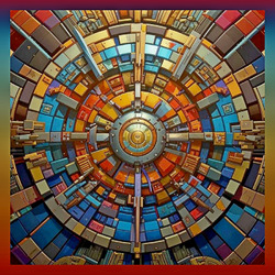 Пазл: Мозаичный круг