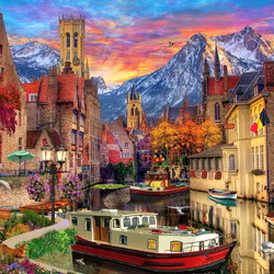 Пазл: Городок в Германии 