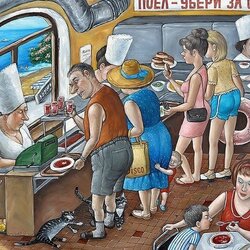 Пазл: В столовой