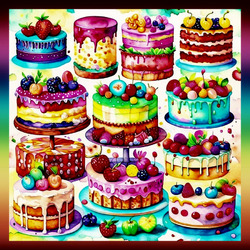 Пазл: Торты