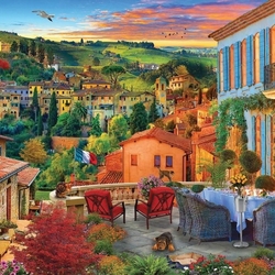 Пазл: Вилла в Тоскане 