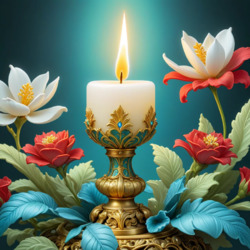 Пазл: Композиция со свечой