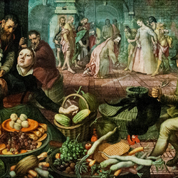 Пазл: Продавец лука