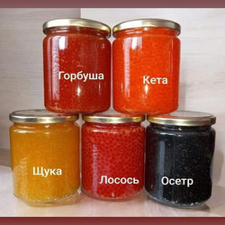 Пазл: Баночки с икрой