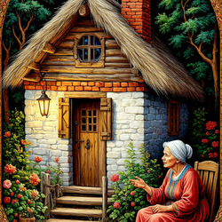 Пазл: Сказка о рыбаке и рыбке