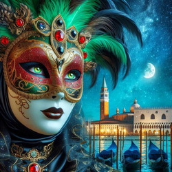 Пазл: Венецианская маска 