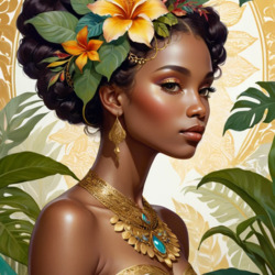 Пазл: Темнокожая девушка