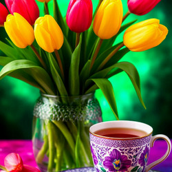 Пазл: Пасхальное чаепитие