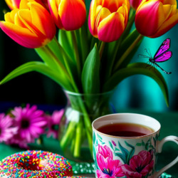 Пазл: Пасхальное чаепитие