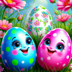 Пазл: Пасхальные яйца