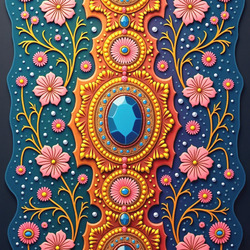 Пазл: Орнамент с драгоценными камнями