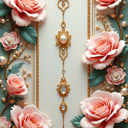 Пазл: Розы и украшение