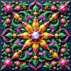 Пазл: Цветочный калейдоскоп
