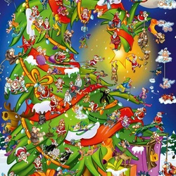 Пазл: Елочка, гори