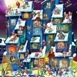 Пазл: Все на крыши