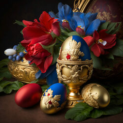 Пазл: Пасхальные яйца