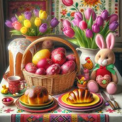 Пазл: Пасхальный натюрморт