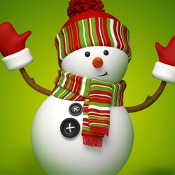 Пазл: Я- веселый снеговичок