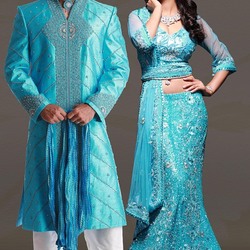 Пазл: Индийский свадебный костюм