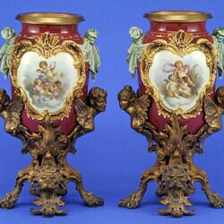 Пазл: Пара ваз яйцевидной формы