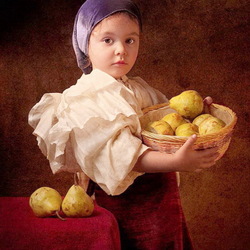 Пазл: Портрет дочери с грушами