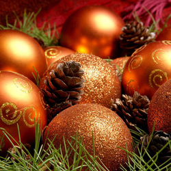 Пазл: Новогодние шары