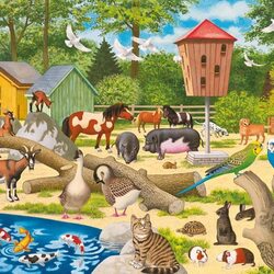 Пазл: Сельский двор