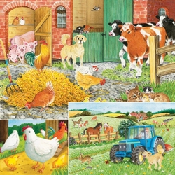 Пазл: Деревенский коллаж                   