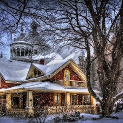 Пазл: Падает снег