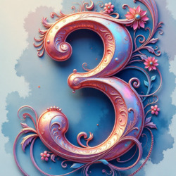 Пазл: Цифра три