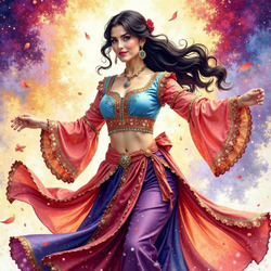 Пазл: В восточном наряде