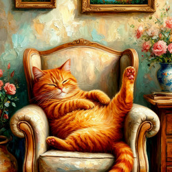 Пазл: Рыжий отдыхает