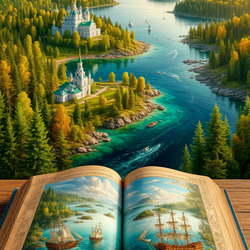 Пазл: Волшебная книга странствий